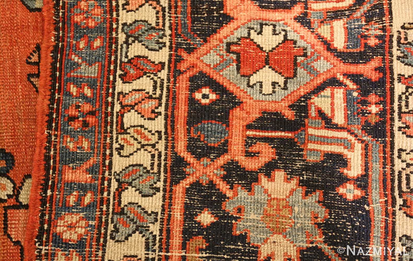 large antique serapi persian rug 49332 weave Nazmiyal