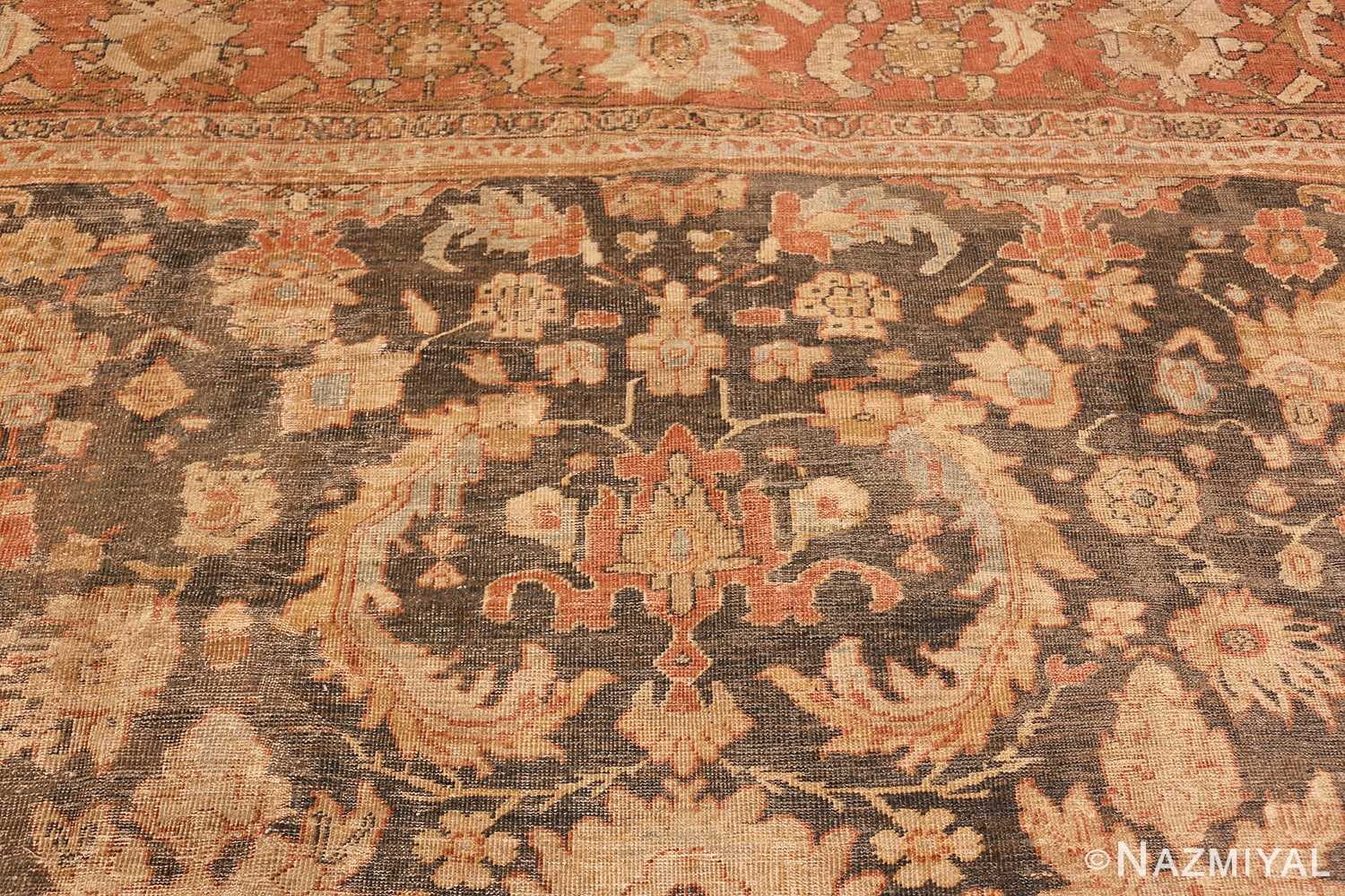 large gray antique sultanabad persian rug 49366 top Nazmiyal