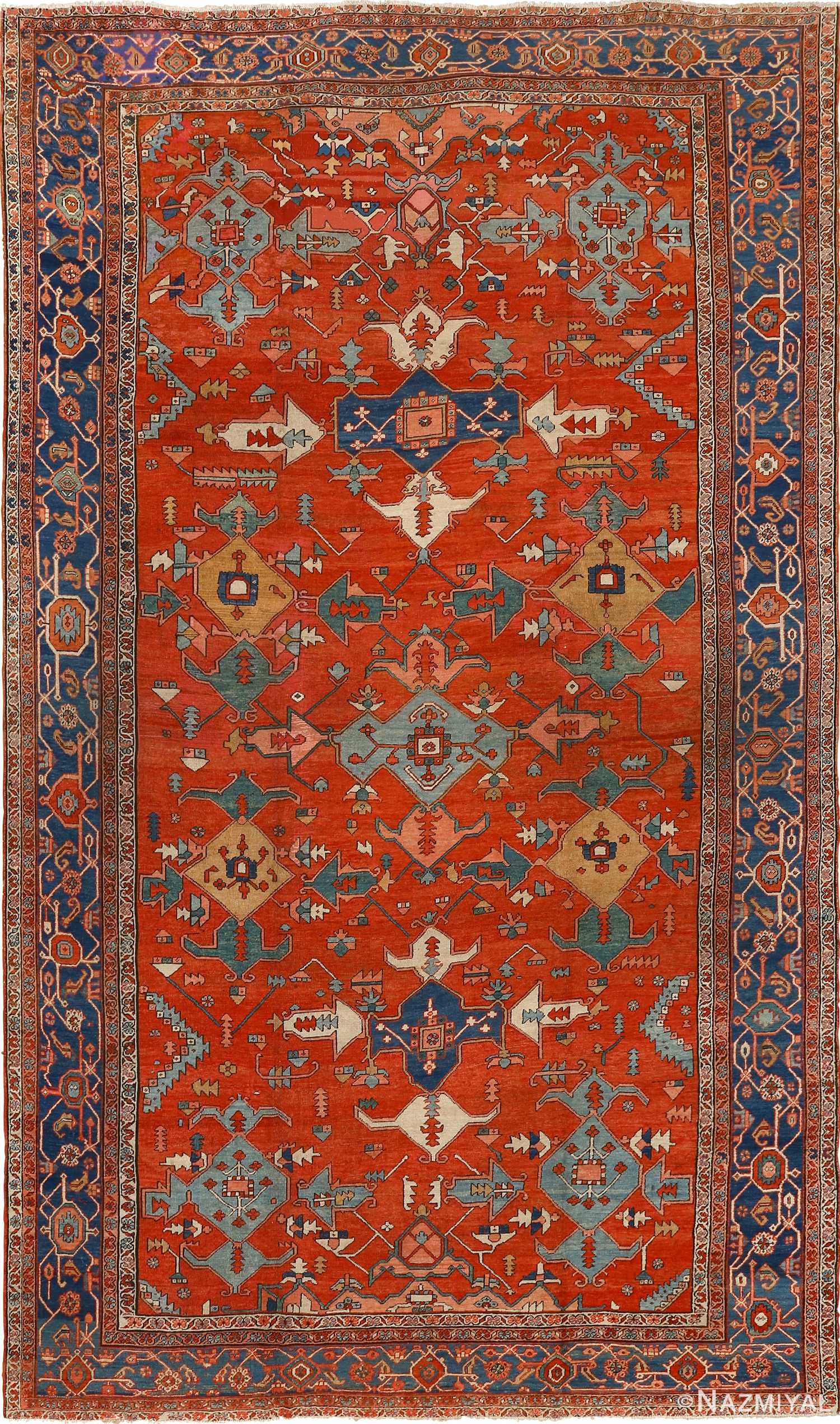 Large Rustic Persian Rug 51121 Nazmiyal Antique
