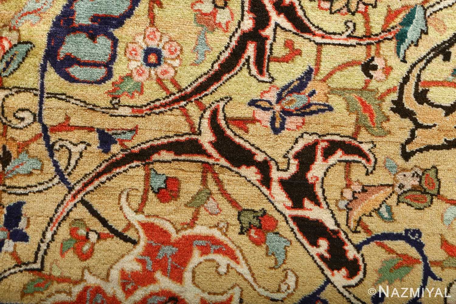 large vintage tabriz persian rug 51124 gold Nazmiyal
