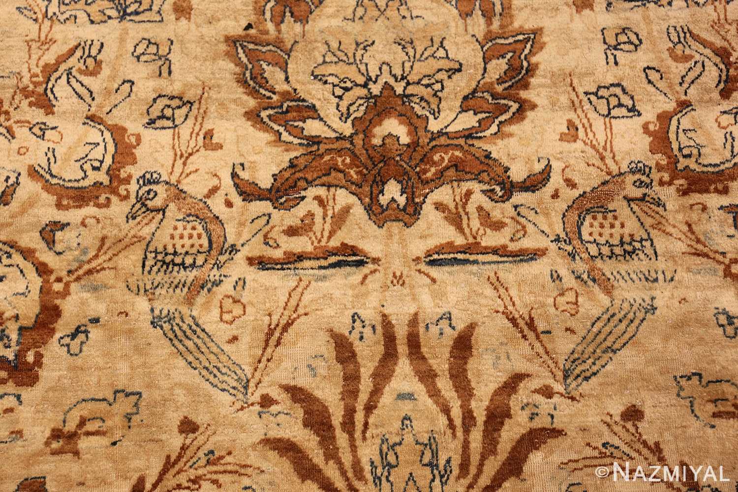 oversized animal motif kerman persian rug 49330 sitting Nazmiyal