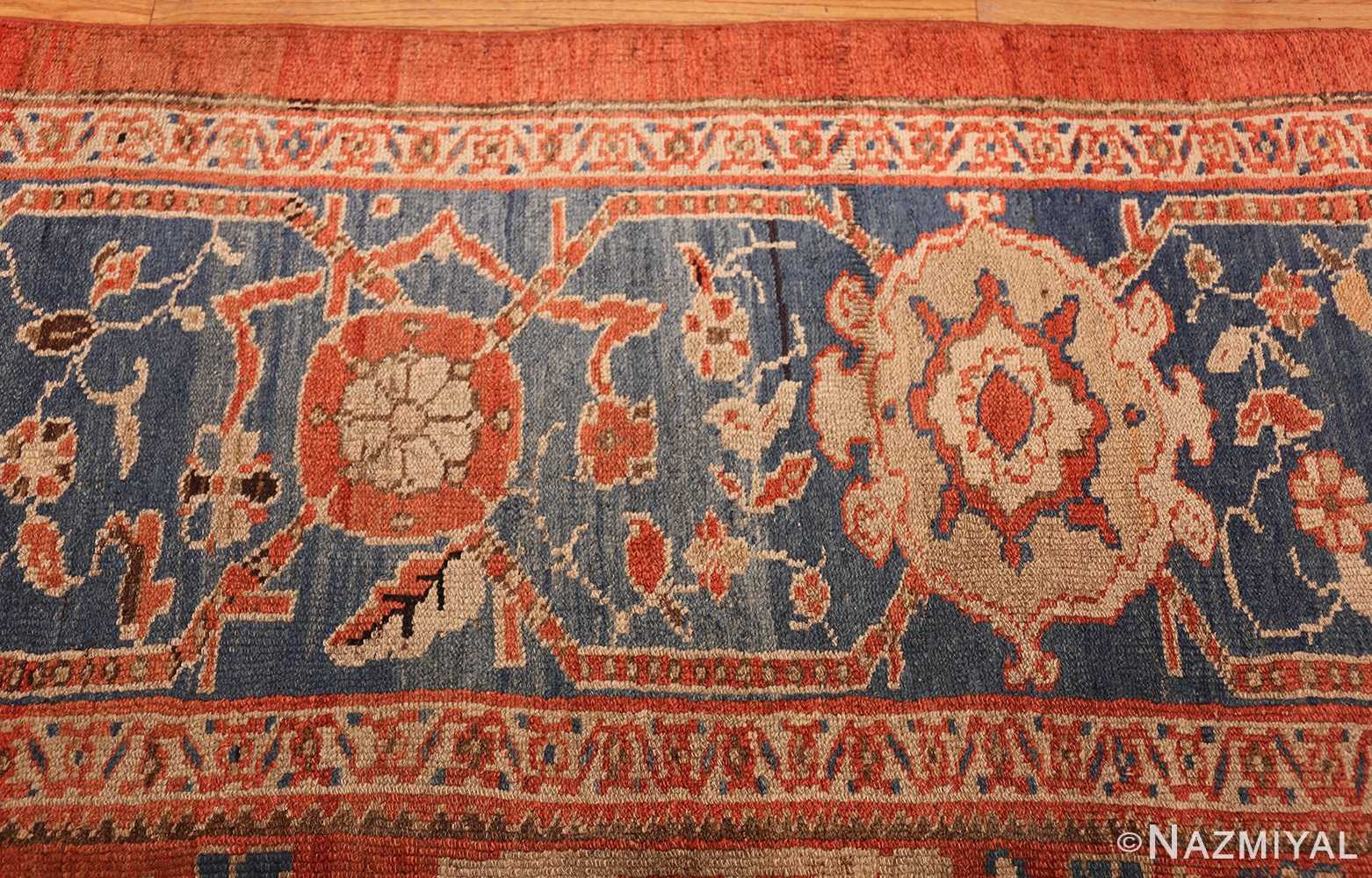 roomsize antique sultanabad persian rug 49361 border Nazmiyal