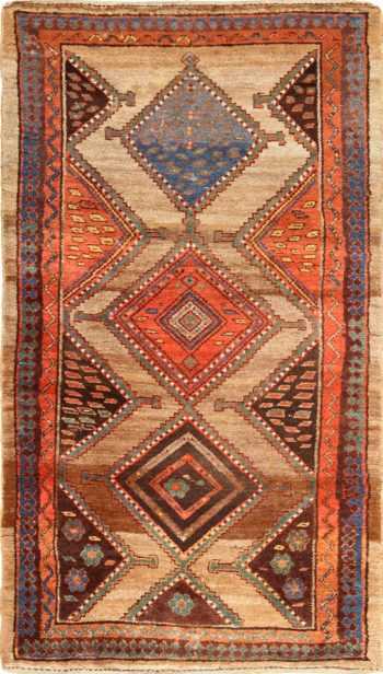 antique tribal kurdish persian rug runner 49275 Nazmiyal