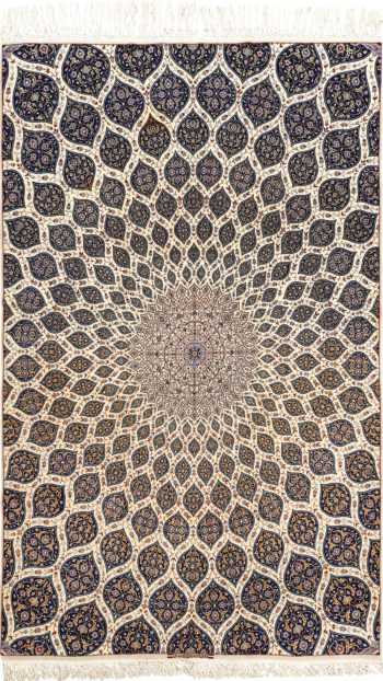 geometric vintage isfahan persian rug 51166 Nazmiyal