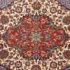 ivory vintage isfahan persian rug 51165 medallion Nazmiyal