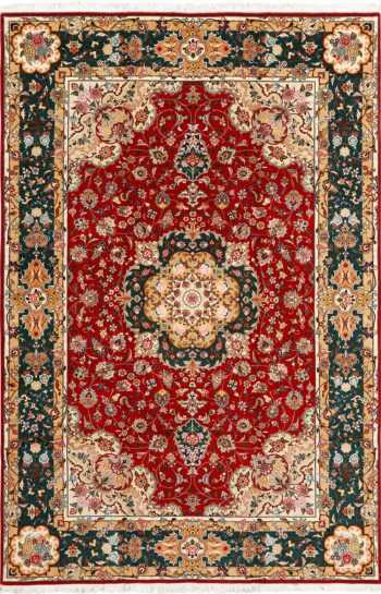 room size red vintage tabriz persian rug 51167 Nazmiyal