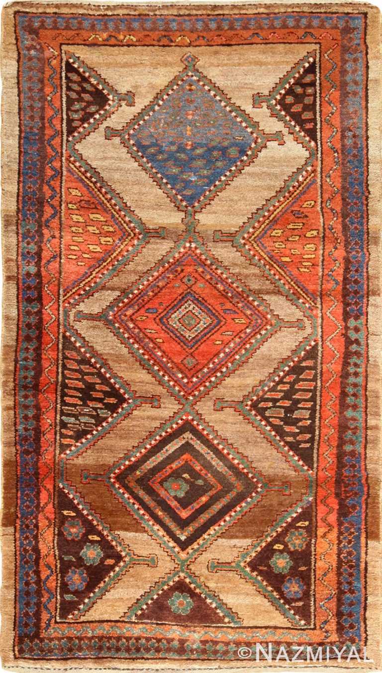 antique tribal kurdish persian rug runner 49275 Nazmiyal