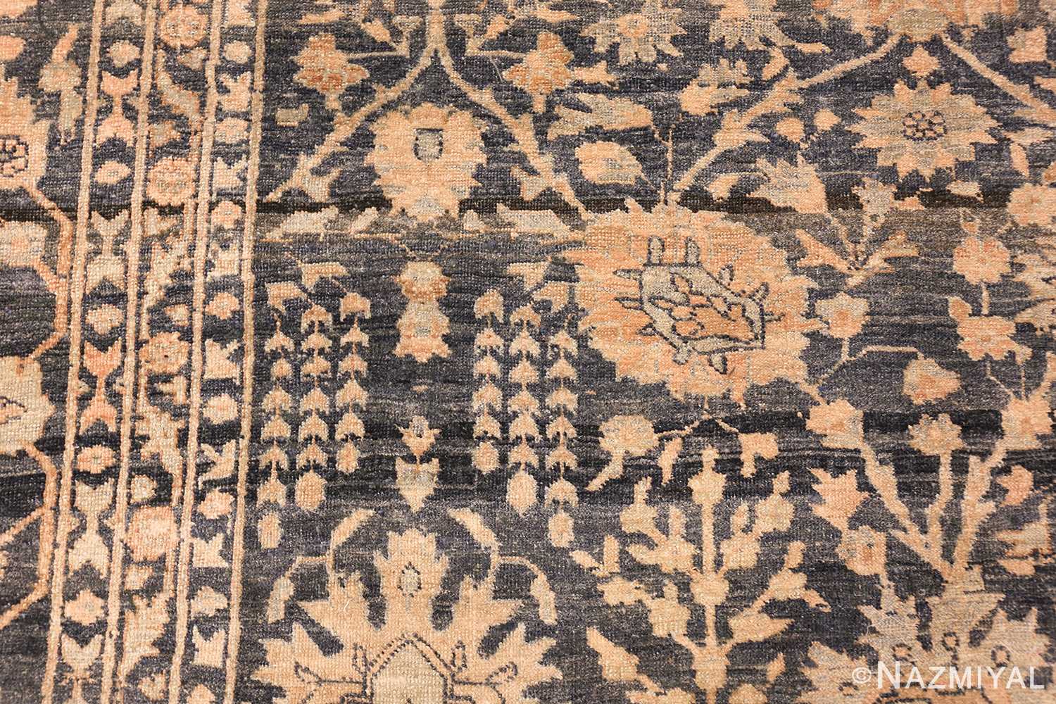 dark background antique tabriz persian rug 49244 side Nazmiyal