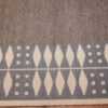 double sided vintage scandinavian kilim rug 49447 gray border Nazmiyal