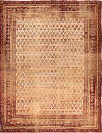 large shabby chic antique indian rug 49432 Nazmiyal