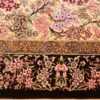 modern persian silk small scatter size qum rug 49405 border Nazmiyal