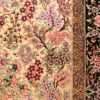 modern persian silk small scatter size qum rug 49405 flower Nazmiyal