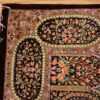 small scatter size modern silk persian qum rug 49409 corner Nazmiyal