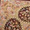 small scatter size modern silk persian qum rug 49409 weave Nazmiyal