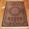 small scatter size modern silk persian qum rug 49409 whole Nazmiyal