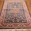 small scatter size navy modern silk persian qum rug 49414 whole Nazmiyal