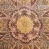 small size geometric modern persian silk qum rug 49421 middle Nazmiyal