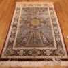 small size geometric modern persian silk qum rug 49421 whole Nazmiyal