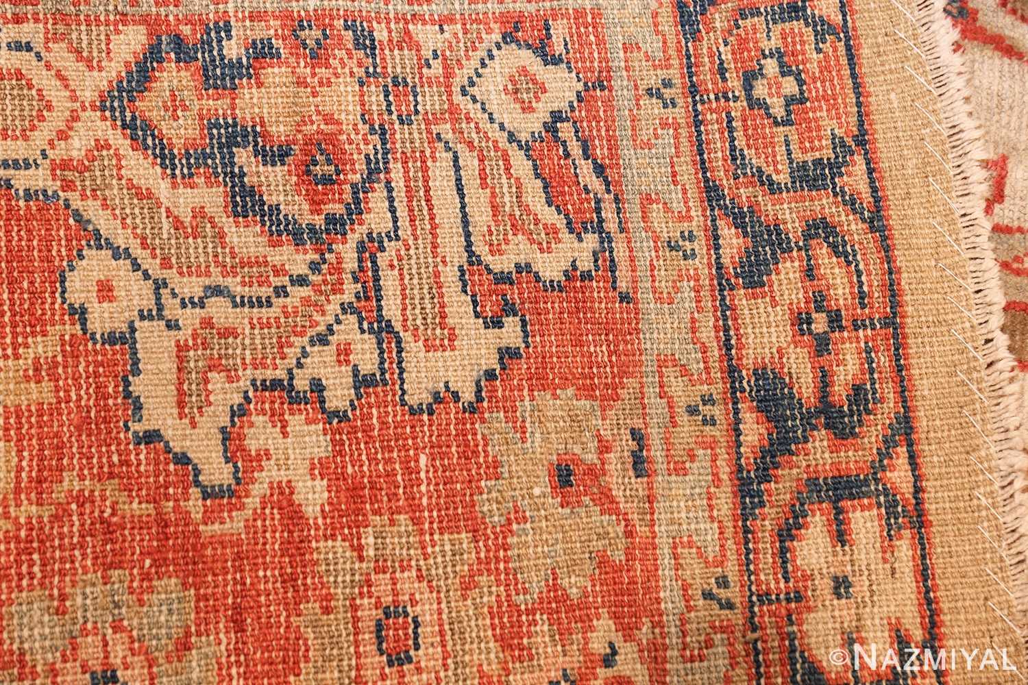 large ivory antique sultanabad persian rug 49312 weave Nazmiyal