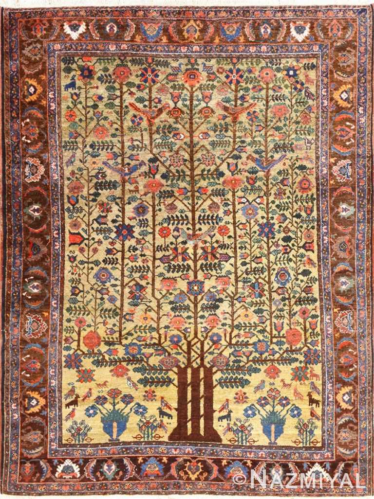 Artistic Small Antique Tabriz Persian Tree of Life Design Rug 48616 by Nazmiyal