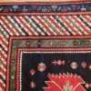 navy blue antique tribal caucasian kazak rug 49507 corner Nazmiyal