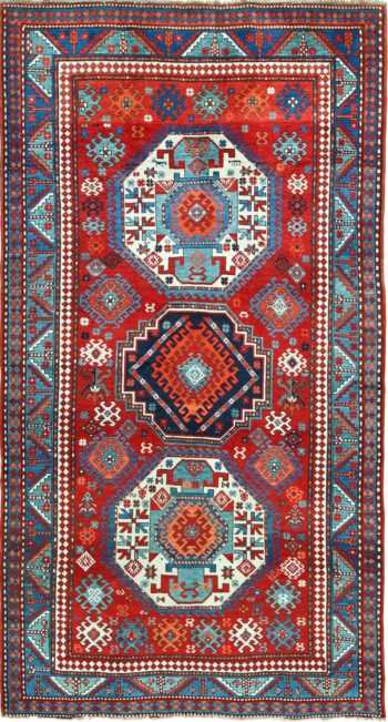 Antique Caucasian Kazak Rug 49509 Nazmiyal