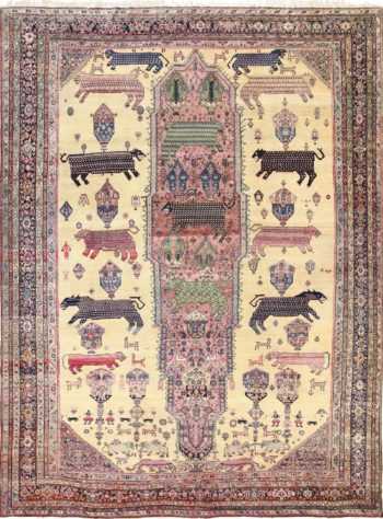 Antique Persian Farahan Rug 49516 Nazmiyal