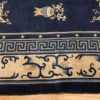 room size navy background antique chinese rug 49474 border Nazmiyal
