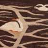 small size vintage scandinavian kilim rug 49537 birds Nazmiyal