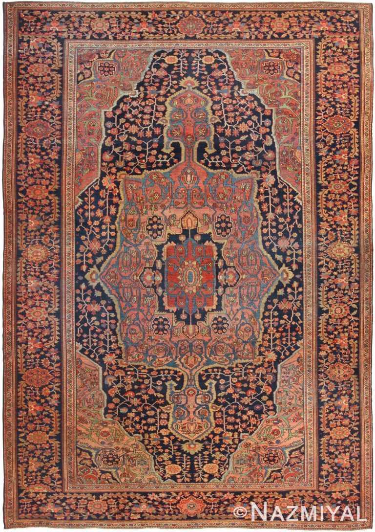 Antique Persian Sarouk Farahan Rug 49473 Nazmiyal