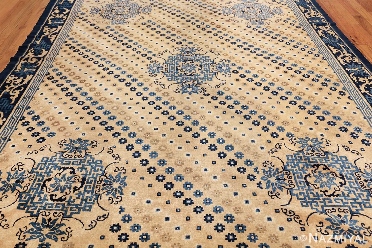 room size antique chinese rug 49542 field Nazmiyal