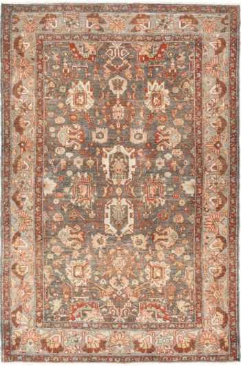 Small Scatter Size Grey Antique Persian Malayer Rug 49628 by Nazmiyal