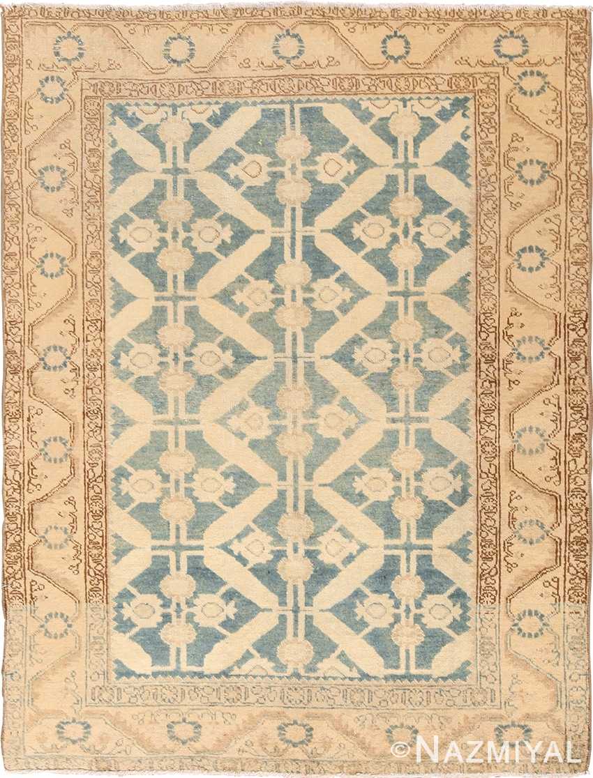 Geometric Small Scatter Size Antique Tabriz Persian Rug 49647 by Nazmiyal