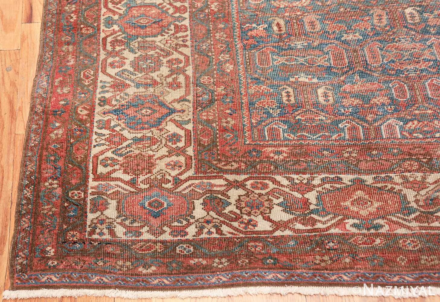 square antique bakshaish persian rug 49656 corner Nazmiyal