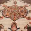 long and narrow antique Persian Tabriz runner rug 49687 Ivory Nazmiyal
