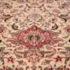 square floral silk and wool vintage tabriz persian rug 60021 tiara Nazmiyal