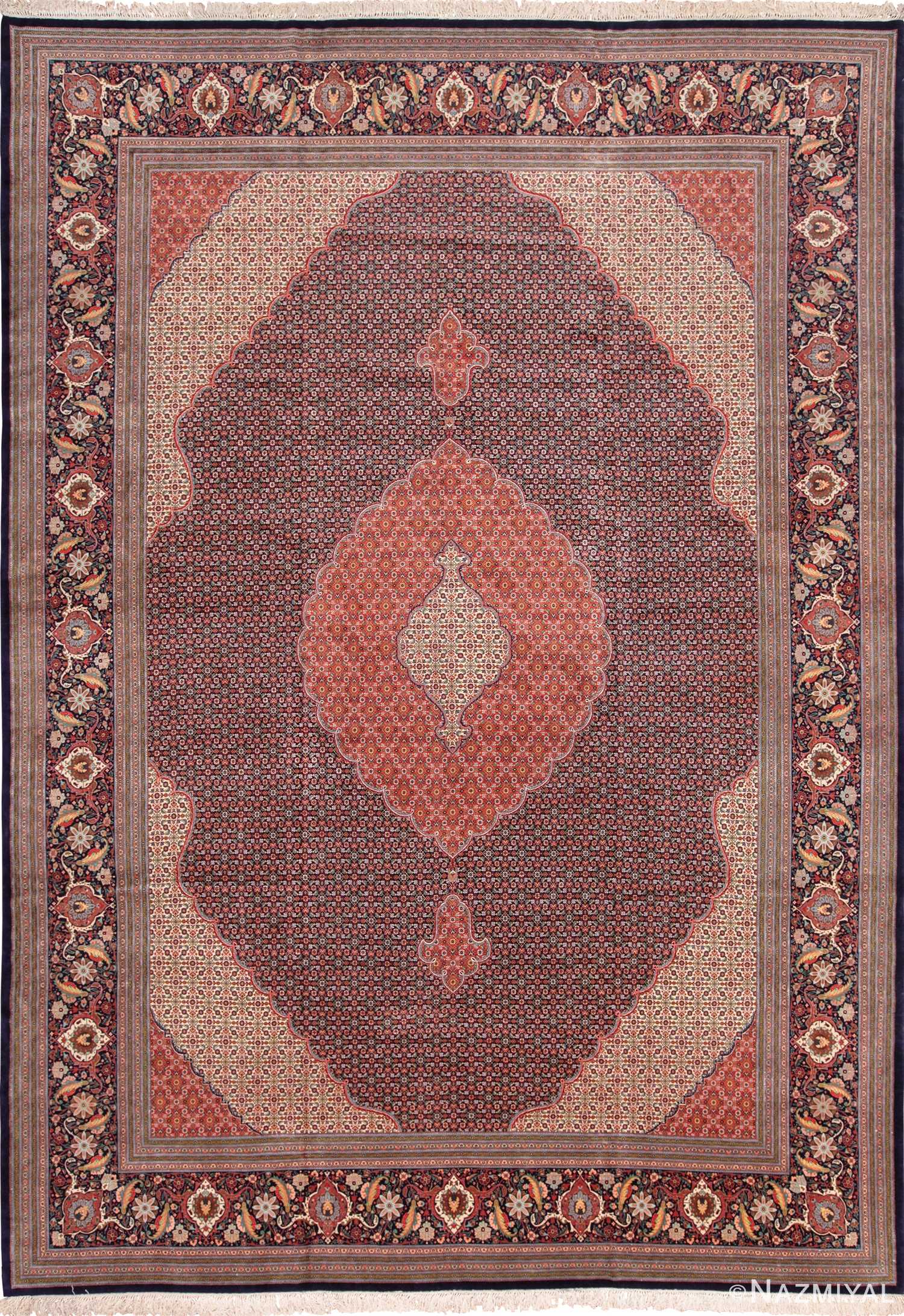 Large Vintage Persian Tabriz Rug 60028 Nazmiyal Persian Rugs