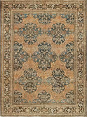 Antique Neutral Earth Tone Color Persian Khorassan Rug 49708 by Nazmiyal