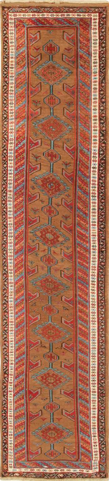 Antique Tribal Persian Bakshaish Runner Rug 49709 by Nazmiyal