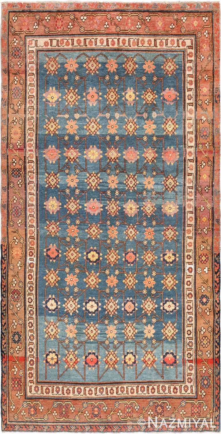 Antique Light Blue East Turkestan Khotan Rug 49674 Nazmiyal