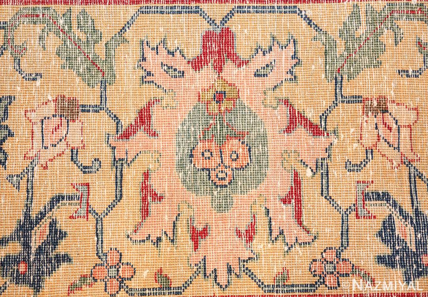 antique sickle leaf design persian tabriz rug 49723 knots Nazmiyal