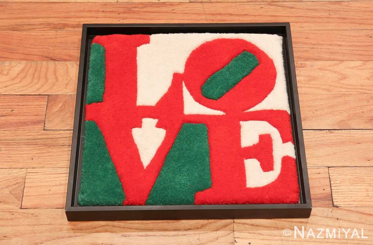 Modern Pop Art Robert Indiana Love Rug 49740 by Nazmiyal Rugs