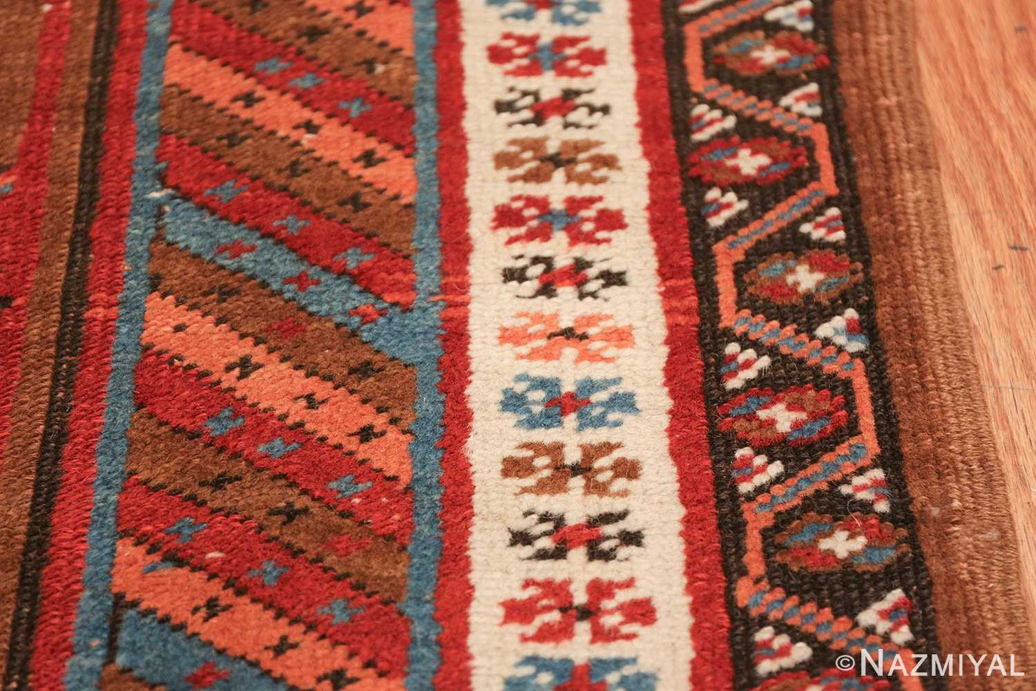 tribal antique persian bakshaish runner rug 49709 border Nazmiyal