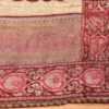 antique silk persian kerman textile 49782 corner Nazmiyal