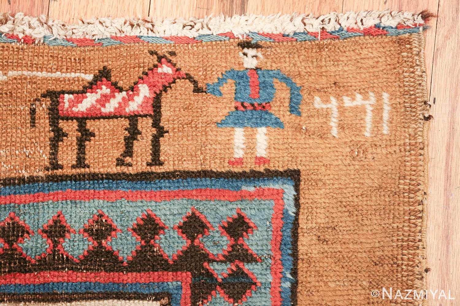 antique tribal persian bakshaish runner rug 49725 date Nazmiyal