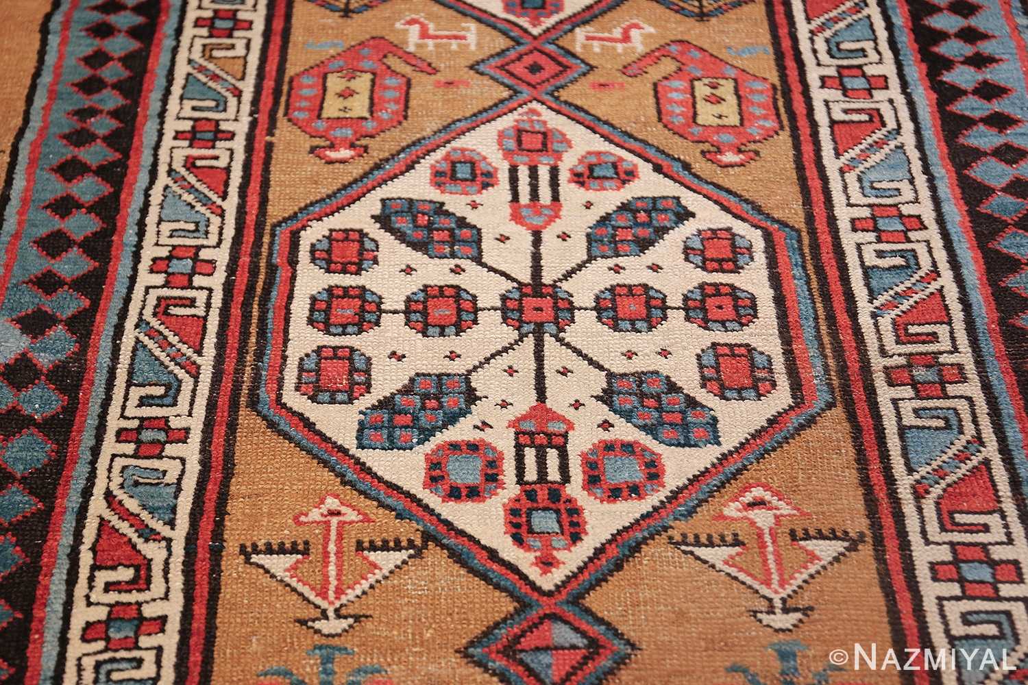 antique tribal persian bakshaish runner rug 49725 design Nazmiyal