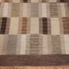 Wide hallway vintage Scandinavian kilim rug by Brita Grahn 49804 corner Nazmiyal
