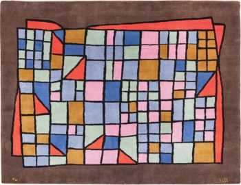 Vintage French Paul Klee Art Rug 49813 Nazmiyal