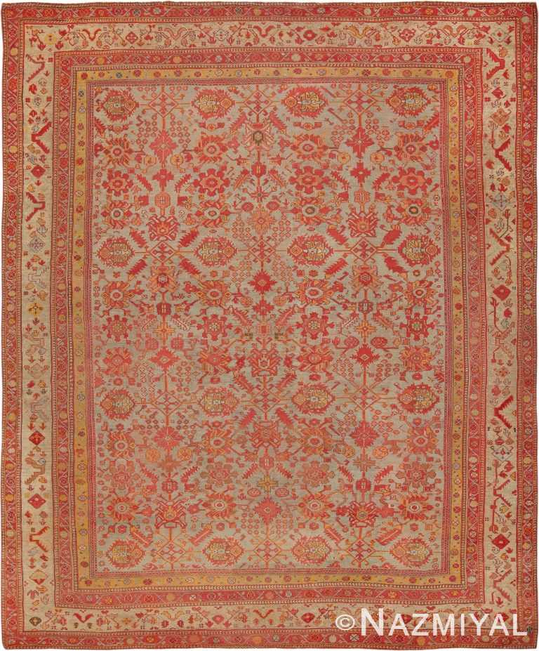 Room Size Antique Decorative Turkish Oushak Rug 49539 - Namziyal