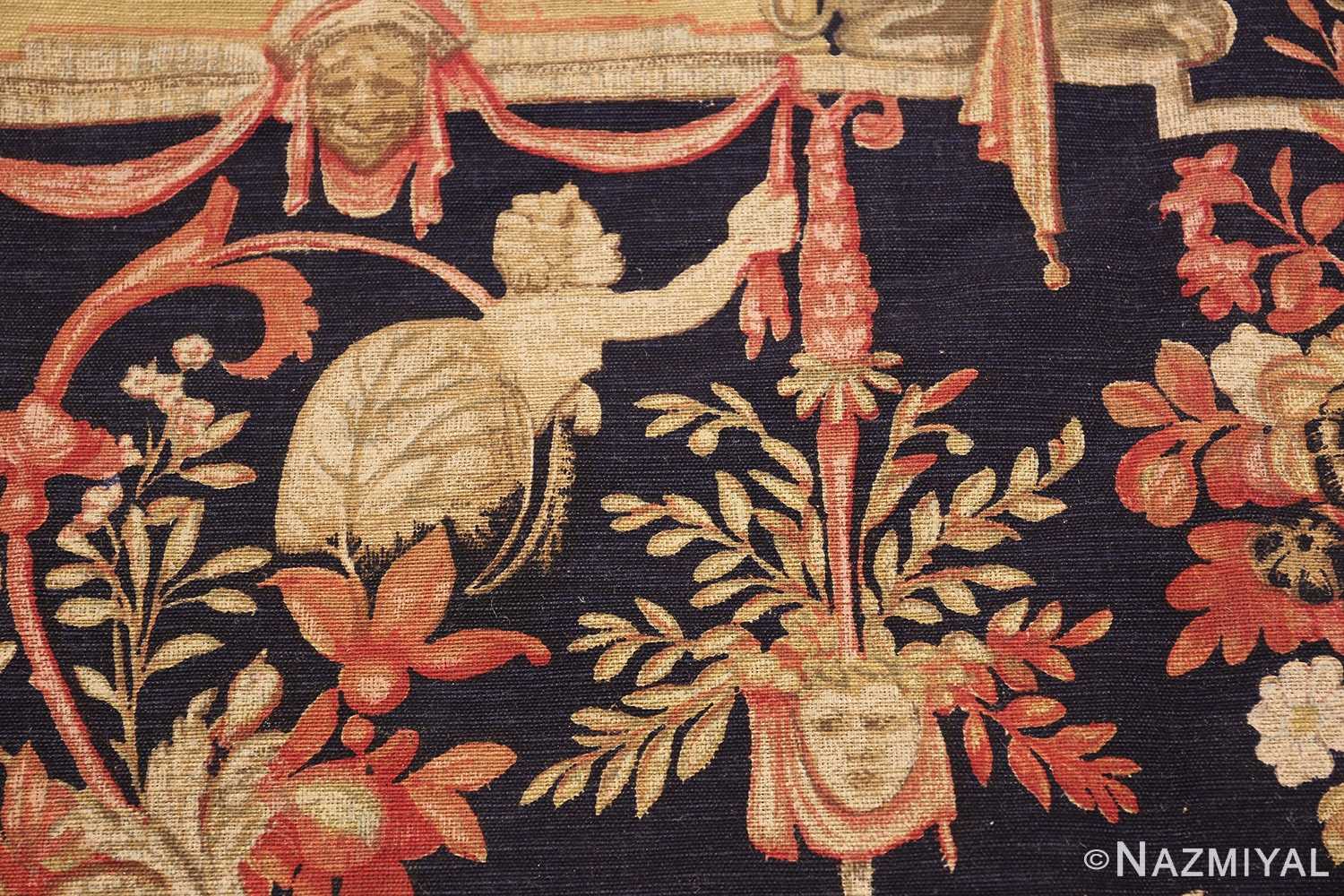 Magnificent Antique Rambouillet French Tapestry 49901 Nazmiyal Antique Rugs